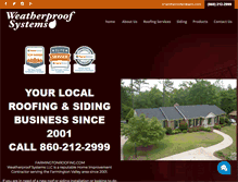 Tablet Screenshot of farmingtonroofing.com